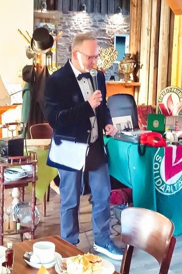 Auf diesem Bild sieht man die Präsentantion von Andreas.