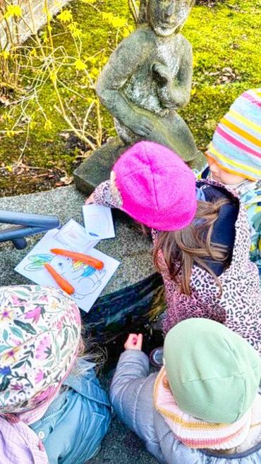 Auf diesem Bild ist der Osterspaß zu sehen.