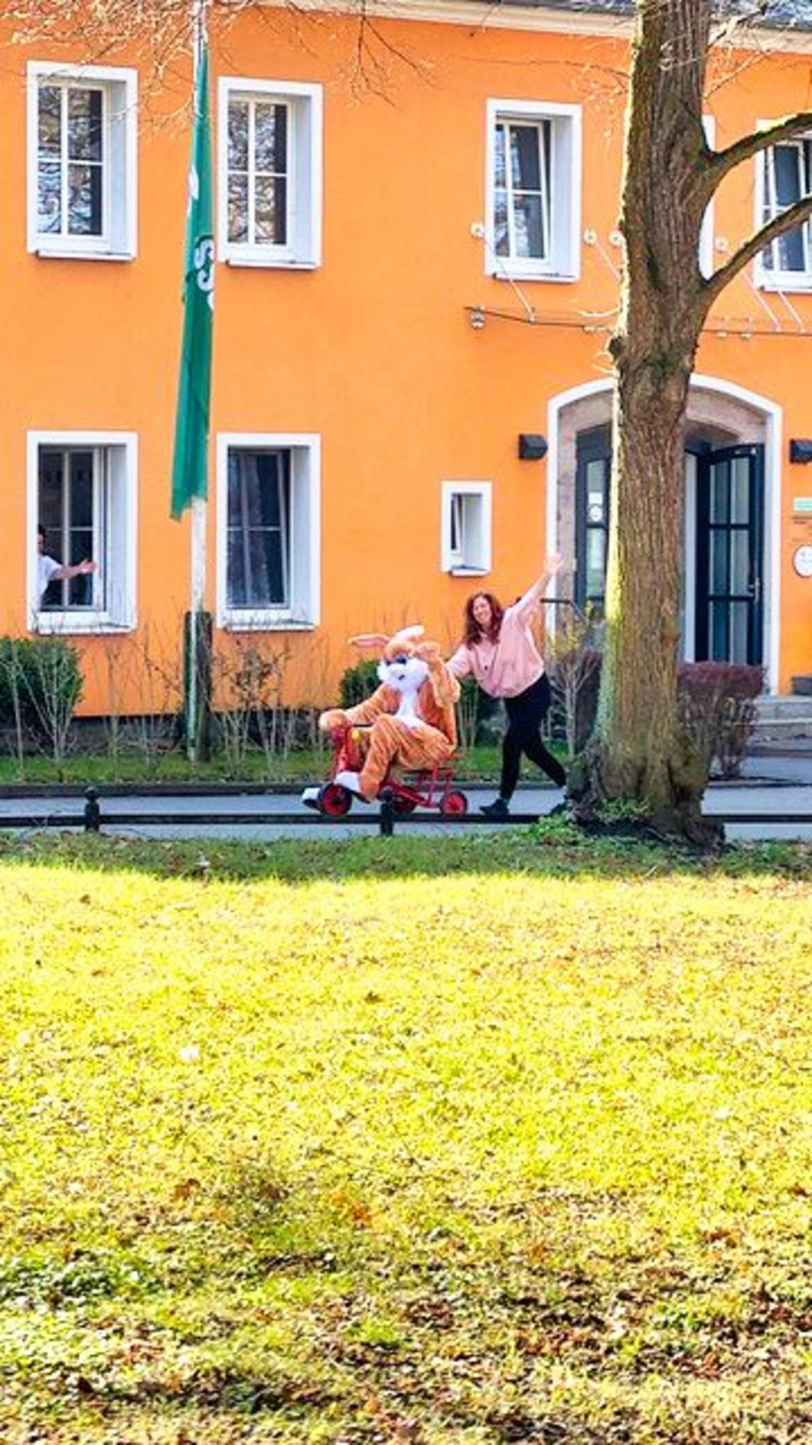 Auf diesem Bild ist der Osterspaß zu sehen.