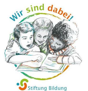 Auf dem Bild ist das Logo "Wir sind dabei" zu sehen.