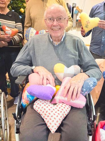 Auf diesem Bild ist ein Teilnhemer des Projektes zu sehen