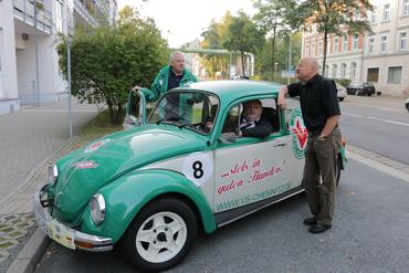 Fachsimpeln vor dem Start: Thomas Kühn, Andreas Lasseck und Dr. Frieder Lämmel.