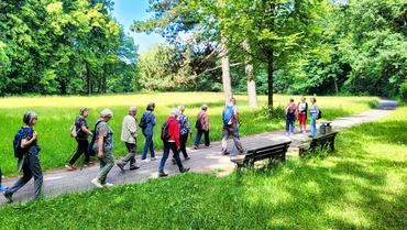 Auf diesem Bild sind einige Mitglieder der VG 031 auf Wanderschaft zu sehen.